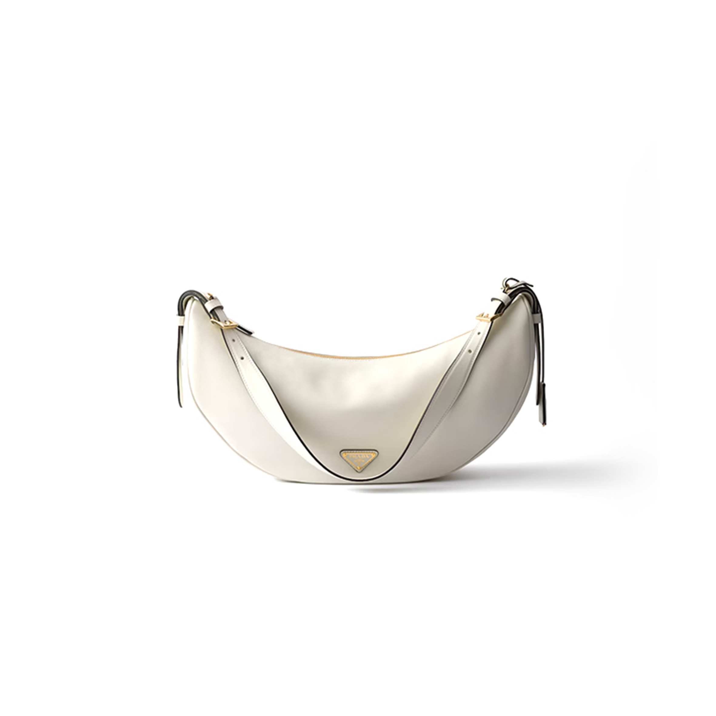 PRADA DEMI-LUNE LARGE LEATHER SHOULDER BAG 1BC255 (42*19.5*8.5cm) PRADA DEMI-LUNE LARGE LEATHER SHOULDER BAG 1BC255 (42*19.5*8.5cm)